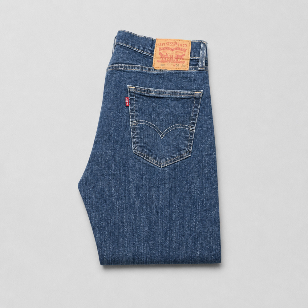 Levi's 505 Jeans Mens 34x30 Dark Wash Blue Regular Straight Leg Denim